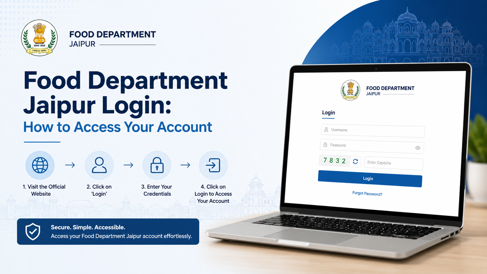 Food Department Jaipur Login: How to Access Your Account