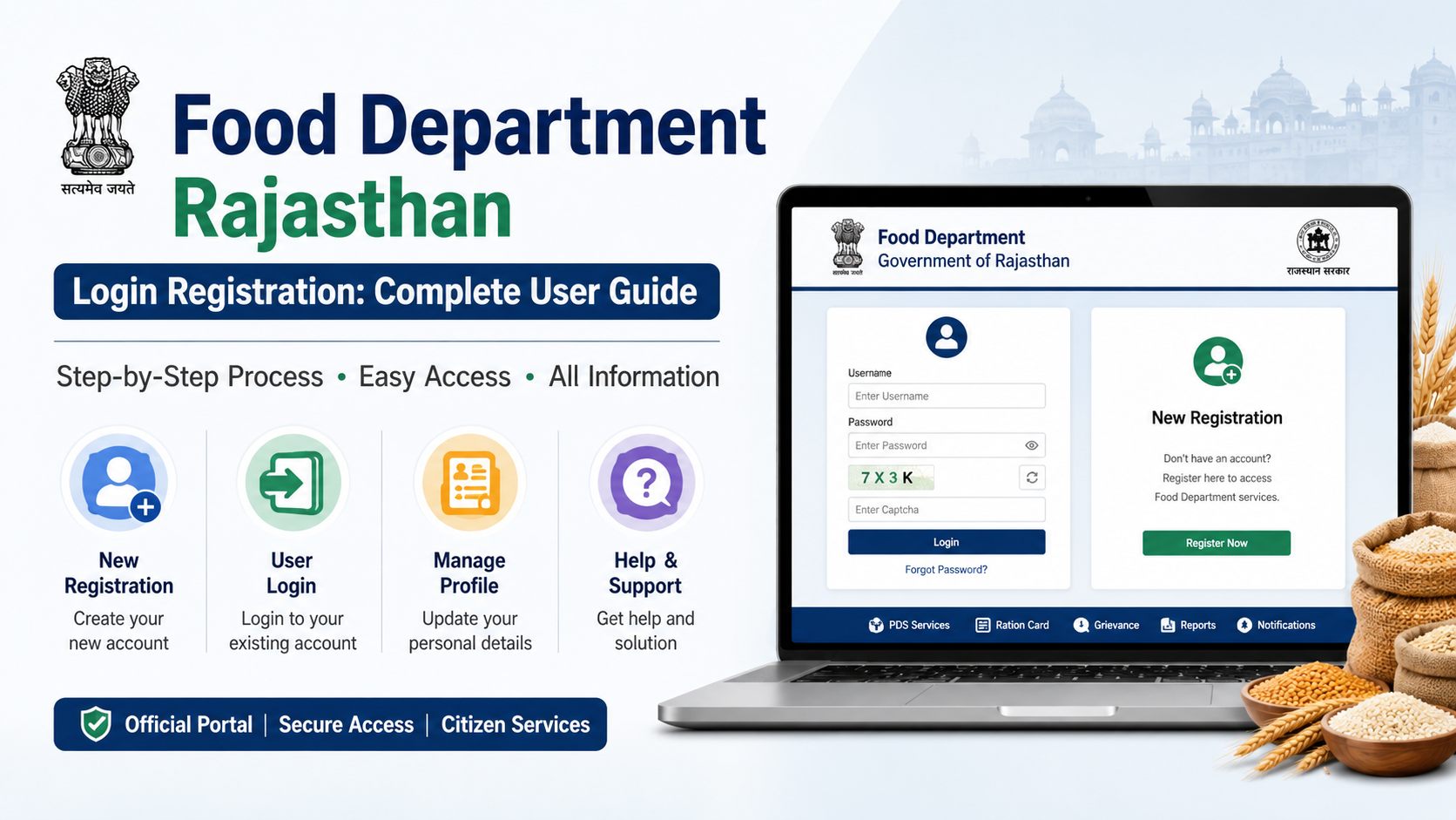 Food Department Rajasthan Login Registration: Complete User Guide
